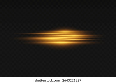 Glowing light abstract line. On a transparent background.