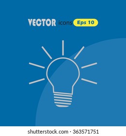 Glowing light bulb