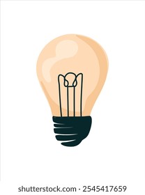 Glowing light bulb on a dark background – symbol of clarity and guiding thought