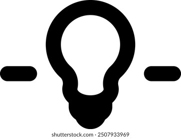 Glowing light bulb. Round electric lightbulb with lamp socket (vector)