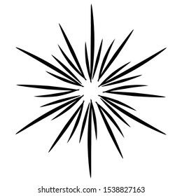 glowing light burst explosion on black and white