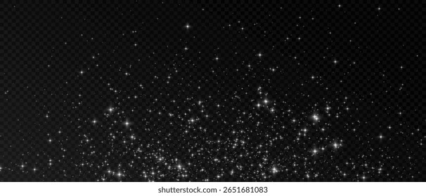 Glowing Light Burst with Sparkles on Transparent Background. Sun Flare, Star, Glitter, Bright Glow Effect, Vector Illustration