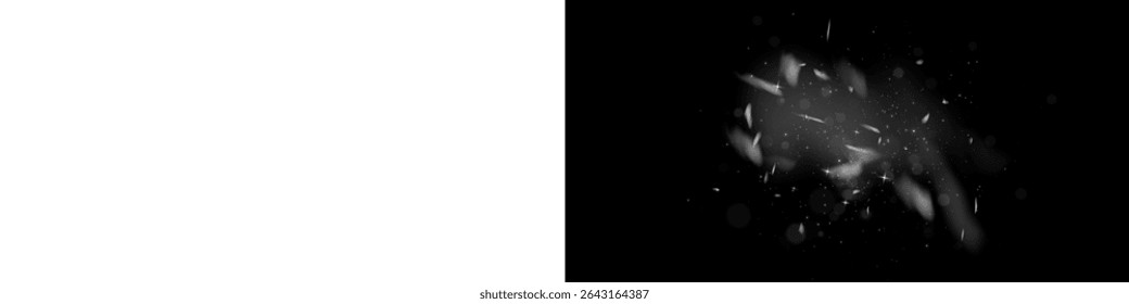 Glowing light bursts with sparkles and glitter. Set of lens flares, sun flash, stars, and bright glow effects. Abstract lighting rays and vibrant spark elements. Vector illustration.