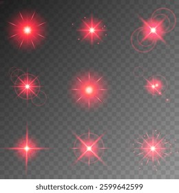 Glowing light bursts with sparks. A set of radiant glow effects, lens flare, explosion, brilliance, light streaks, solar flare, spark, and star. A stunning abstract image of bright flashes and shimmer