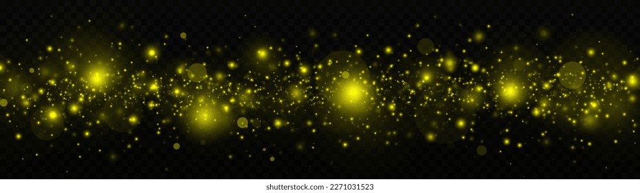 Efecto luminoso. Polvo deslumbrante de partículas. concepto de Navidad. Fondo mágico.
