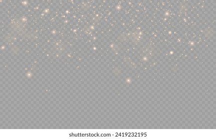 Glowing light effect with lots of glitter particles vector background. EPS10