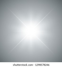 Glowing light effect on transparent background.Vector illustration EPS10