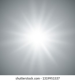 Glowing light effect on transparent background.Vector illustration EPS10 