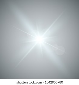 Glowing light effect on transparent background.Vector illustration EPS10 ..