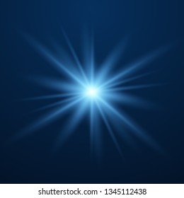 Glowing light effect on transparent background.Vector illustration EPS10 