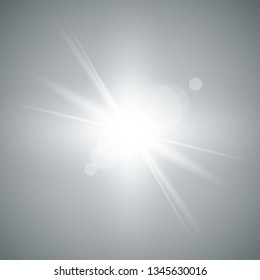 Glowing light effect on transparent background.Vector illustration EPS10..