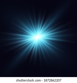 Glowing light effect on transparent background.Vector illustration EPS10..