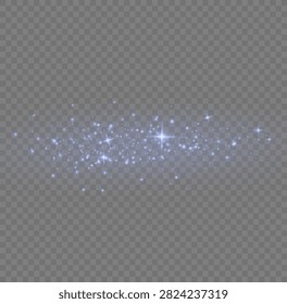 Glowing light effect with sparkling stars and magical light particles on particles abstract radiance background celestial decoration illumination flashing brilliance