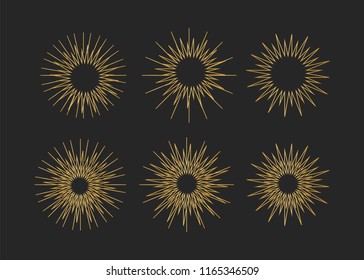 Glowing light effect star. Sparkle lights vector