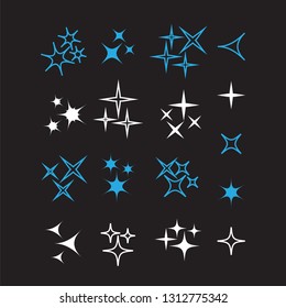 Estrella de efecto de luz brillante. Vector de luces brillantes
