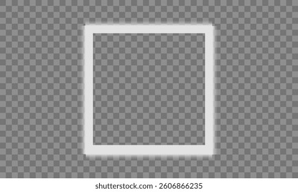 Glowing Light Frame Vector Illustration