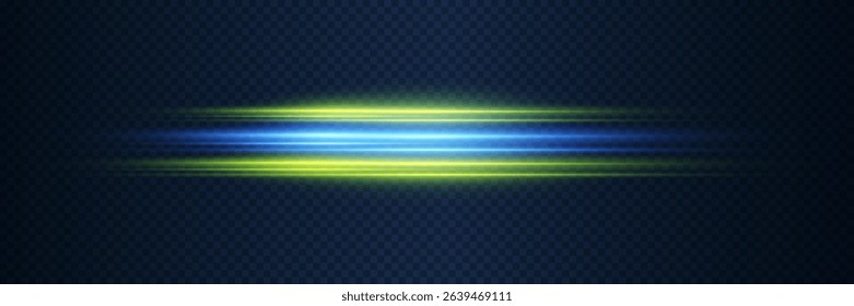 Glowing light neon lines. Futuristic energy flash effect.