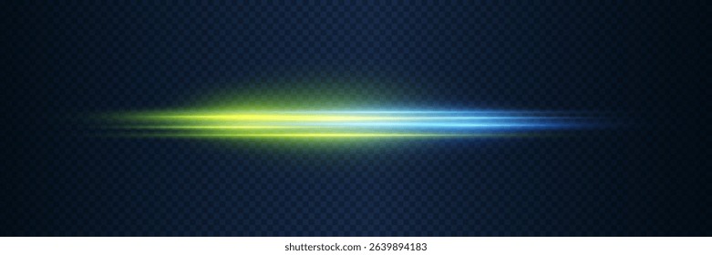 Glowing light neon lines. Futuristic energy flash effect.