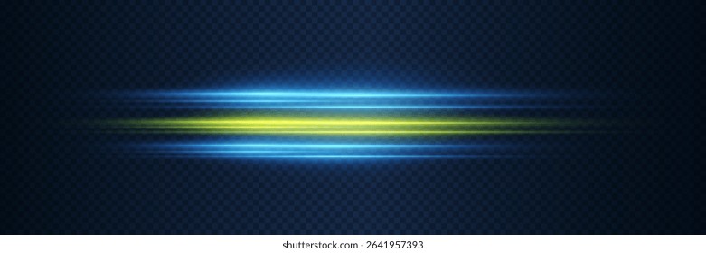 Glowing light neon lines. Futuristic energy flash effect.