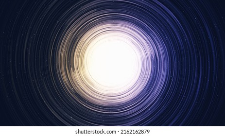 Glowing Light Spiral Black hole on Galaxy background with Milky Way spiral,Universe and starry concept design,vector