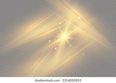 Glowing Light Star with Sparkles