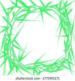 Glowing lightning circle frame material