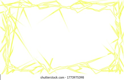 A Glowing lightning frame material. 