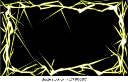A Glowing lightning frame material. 