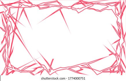 A Glowing lightning frame material. 