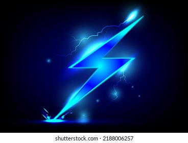 Glowing Lightning Pattern Abstract Background