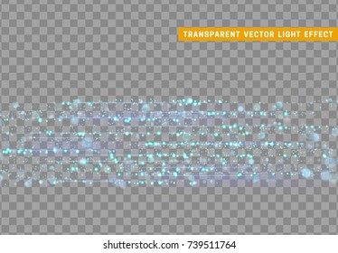 Glowing lights blue glitter. Sparkle particles texture. Christmas dust, luxury sparkling vector background