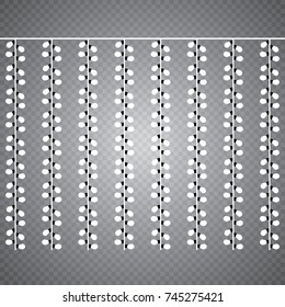 Glowing lights for design of Xmas greeting cards. Garlands, Christmas decorations.