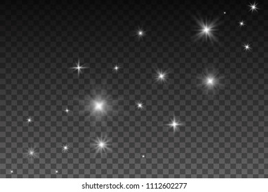 
Glowing lights effect, flare, explosion and stars. Special effect isolated on transparent background. Lens flares, stars and sparkles with bokeh collection.