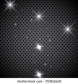 Glowing lights effect, flare, explosion and stars. Special effect isolated on transparent background