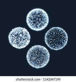 Glowing lights effect. Illustration isolated on dark background. Graphic concept for your design