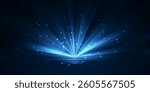 Glowing lights effect on transparent bakground. Abstract flare light rays. Vector illustration.