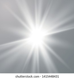 Glowing lights effect. Star burst. Special effect isolated on transparent background. Vector illustration eps10. 