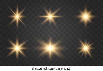 Glowing lights effect. Star burst with sparkles.  Abstract special effect element design. Shine ray with lightning, sparkling round. Bright rays of light.