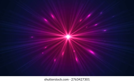 Glowing lights effects, abstract magic Illustration. Graphic concept for your design