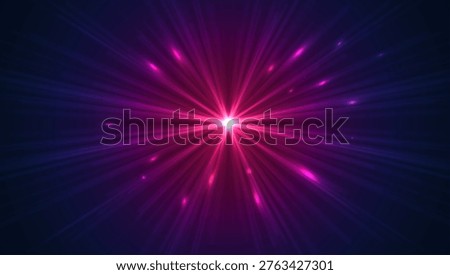 Glowing lights effects, abstract magic Illustration. Graphic concept for your design