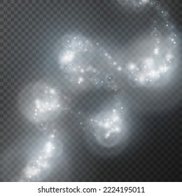 Efectos de luces brillantes. Fondo luminoso festivo. Resumen de magia Ilustración. Concepto gráfico para su diseño