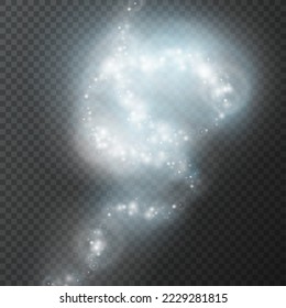 Efectos de luces brillantes. Fondo luminoso festivo. Resumen de magia Ilustración. Concepto gráfico para su diseño