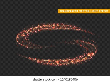 Glowing lights red glitter. Sparkle particles texture. Christmas dust, luxury sparkling vector background