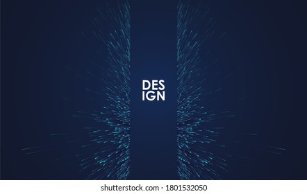 Glowing lines background. Abstract modern lines. Circular geometric centric motion pattern. Graphic concept for your design