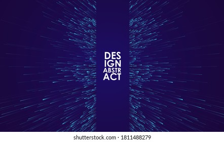 Leuchtende Linien, Hintergrund. Abstrakte moderne Linien. Rundkreisgeometrisches, zentrisches Bewegungsmuster. Grafisches Konzept für Ihr Design