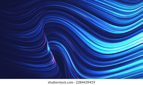Glowing lines background. Abstract modern lines. Geometric motion pattern. Graphic concept for your design