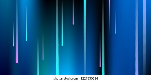 Glowing Lines. Digital Falling Glare. Flow Light Trail. Vertical Neon Element Futuristic Design. Simple Glowing Lines Movement Concept. Minimal Modern Dynamic 3D Effect. Vector illustration Eps10.