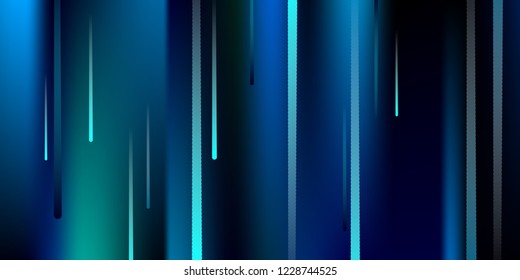 Glowing Lines. Digital Falling Glare. Flow Light Trail. Vertical Neon Element Futuristic Design. Simple Glowing Lines Movement Concept. Minimal Modern Dynamic 3D Effect. Vector illustration Eps10.