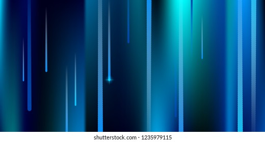 Glowing Lines. Digital Falling Glare. Flow Light Trail. Vertical Neon Element Futuristic Design. Simple Glowing Lines Movement Concept. Minimal Modern Dynamic 3D Effect. Vector illustration Eps10.