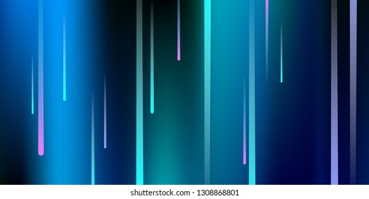 Glowing Lines. Digital Falling Glare. Flow Light Trail. Vertical Neon Element Futuristic Design. Simple Glowing Lines Movement Concept. Minimal Modern Dynamic 3D Effect. Vector illustration Eps10.